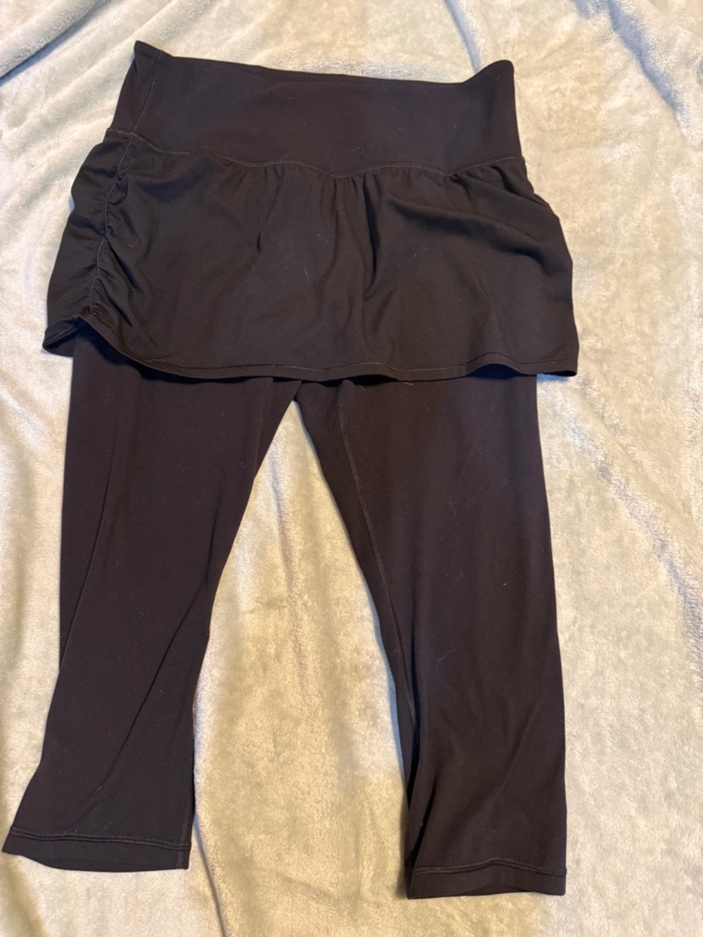 Athleta Black Skirted Leggings elation 2-1 size L